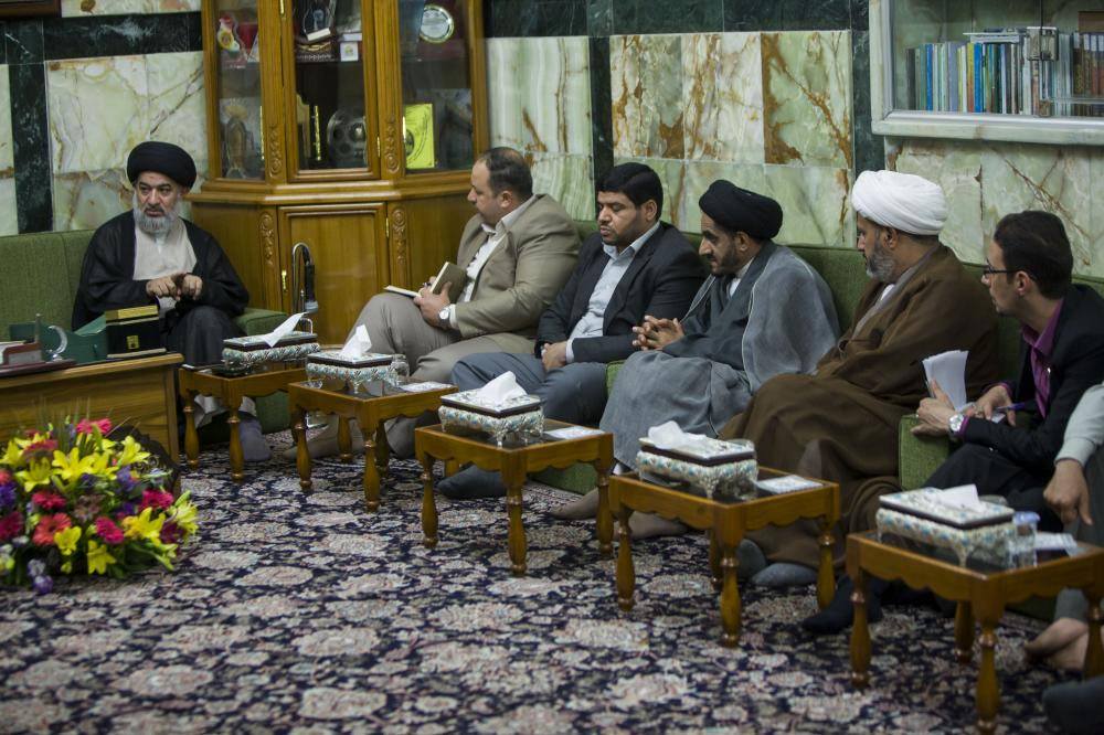 ممثل المرجع السيستاني يدعو اعلام العتبات المقدسة  الى انتاج البرامج للفضائيات بما يتناسب قوة العتبات المقدسة