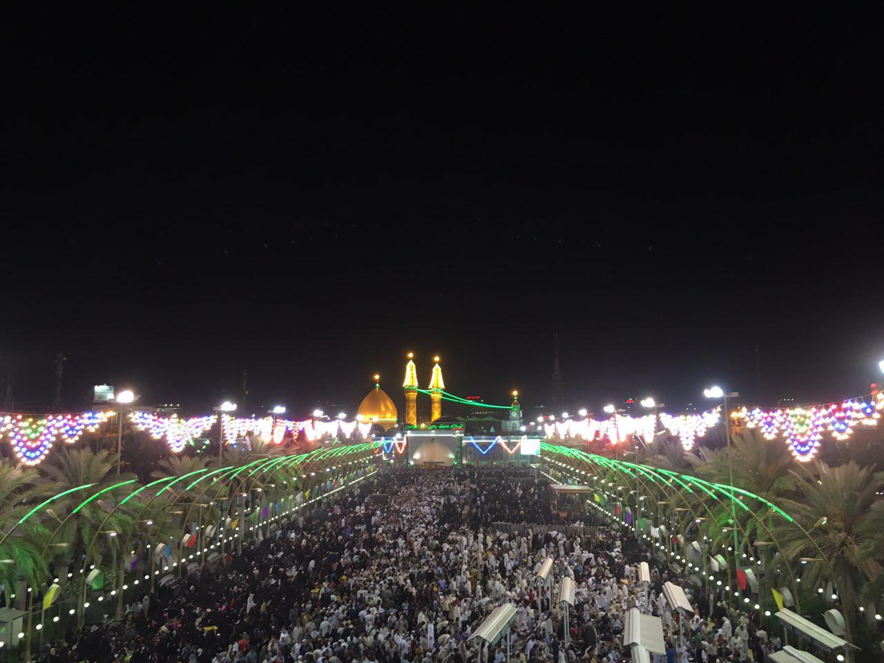 بالفيديو: ملايين الزائرين يحيون ذكرى النصف من شعبان في كربلاء