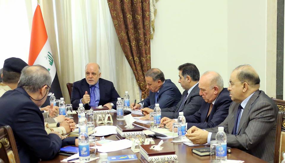 مجلس الأمن الوطني يجتمع برئاسة العبادي ويتخذ إجراءات للحفاظ على مؤسسات الدولة