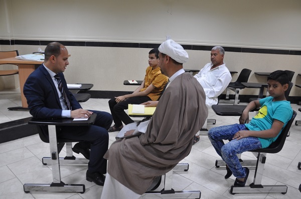 بالصور:دورة تدريبية للمكفوفين في كربلاء