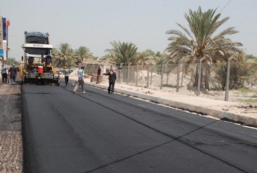 انجاز شارع الوائلي في كربلاء بكلفة ثلاثة مليار دينار(مصور)