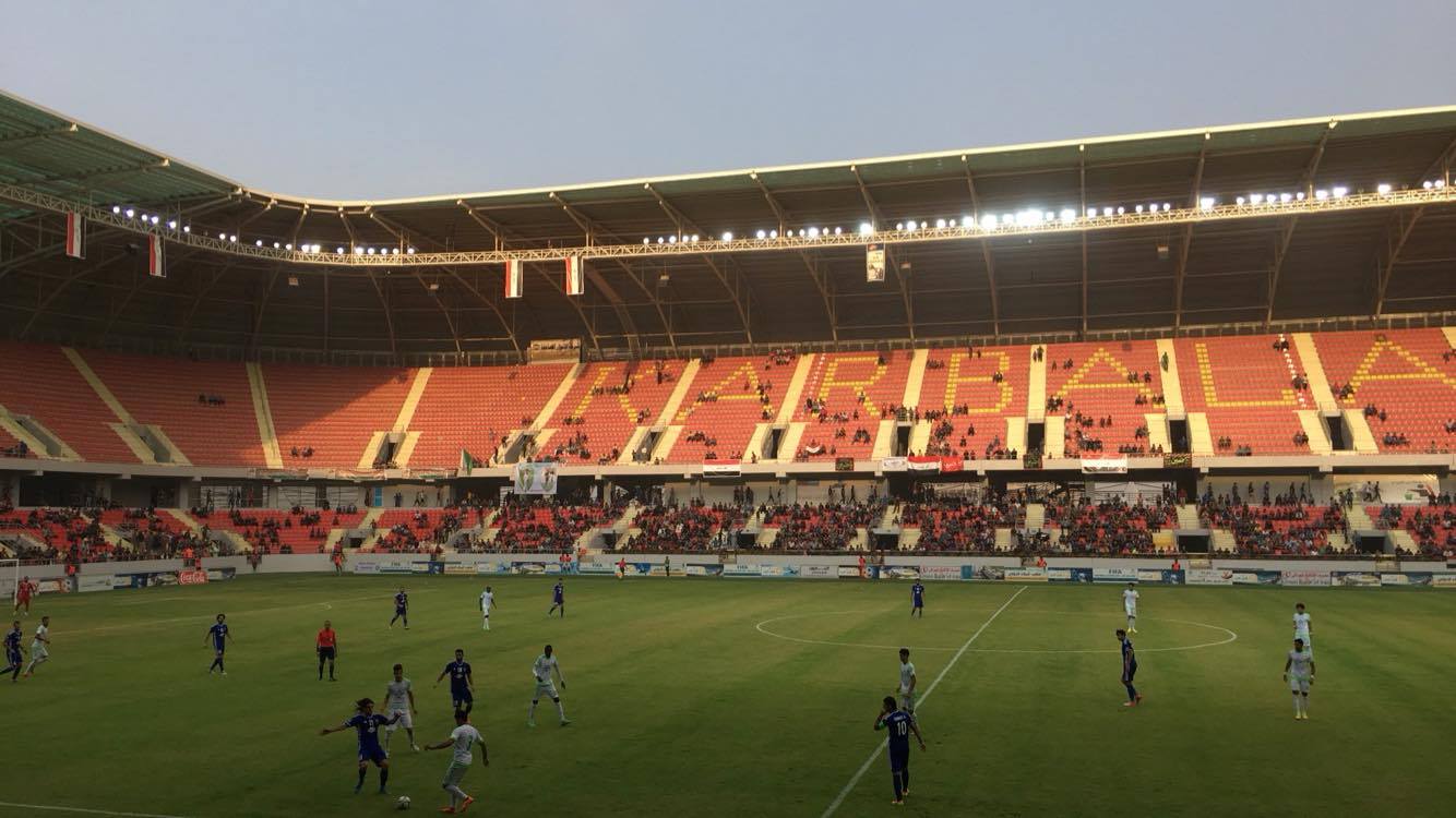 بالصور: كربلاء يخسر امام القوة الجوية في اول مباراة رسمية على ملعبه