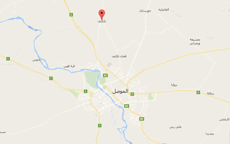 تحرير حيين سكنيين في تلكيف بنينوى ورفع العلم العراقي فوق أبنيتهما