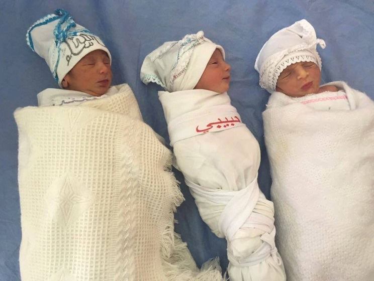كربلاء:مستشفى النسائية والتوليد يشهد ولادة ثلاثة توائم لسيدة في منتصف العقد الثالث من العمر