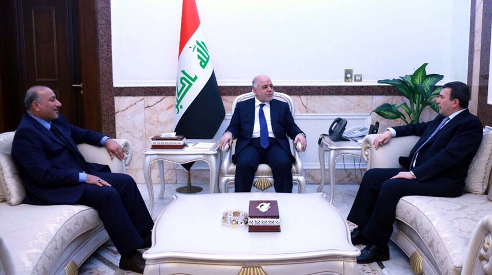 ماذا حصل في لقاء محافظ كربلاء ورئيس المجلس برئيس مجلس الوزراء حيدر العبادي في مكتبة الخاص