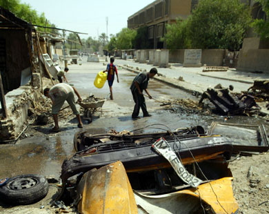 ارتفاع حصيلة تفجيرات بغداد الى 36 شهيد و130 جريح