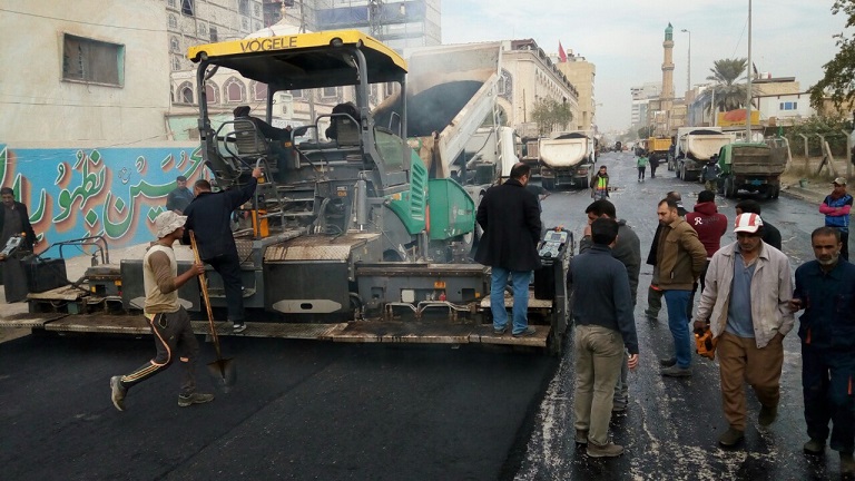 مديرية بلدية كربلاء تقوم بحملات للإكساء وأخرى للتنظيف لجعل كربلاء أنظف وأجمل