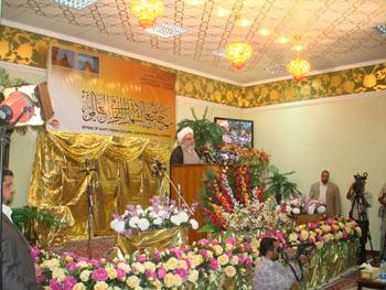 بحضور عربي وأجنبي  كربلاء تشهد افتتاح مهرجان ربيع الشهادة العالمي الرابع