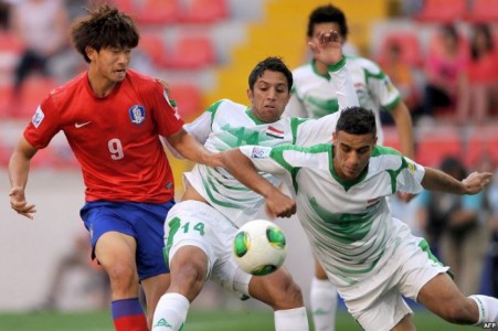 الاولمبي العراقي يتغلب على نظيره الكوري ويتأهل الى نهائي بطولة اسيا تحت 22 عاما