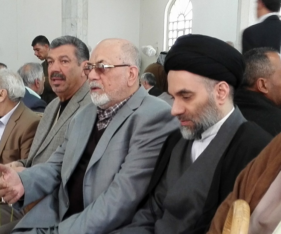 السيد محمد رضا السيستاني يحضر مجلس فاتحة العلامة الكرباسي