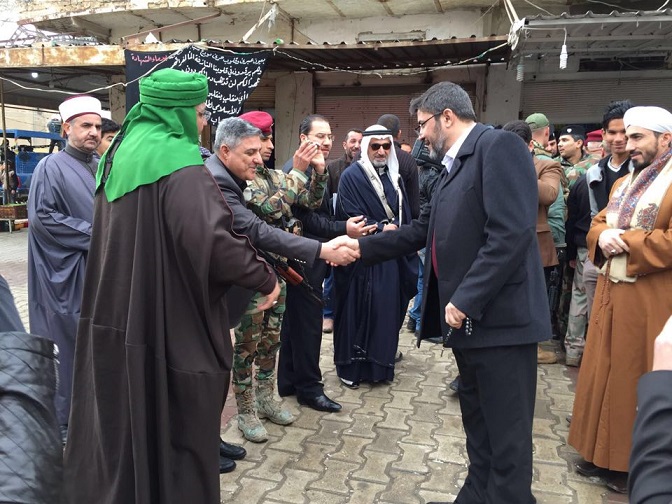 قضاء المقدادية يستعيد النهار وينفض غبار الجريمة النكراء التي استهدفت التعايش بين أبناء المدينة