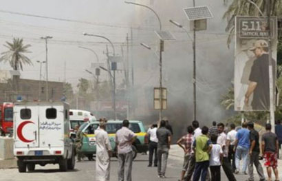 سلسلة تفجيرات ارهابية في مناطق متفرقة من بغداد والاجهزة الامنية بكربلاء تتخذ اجراءات امنية مشددة