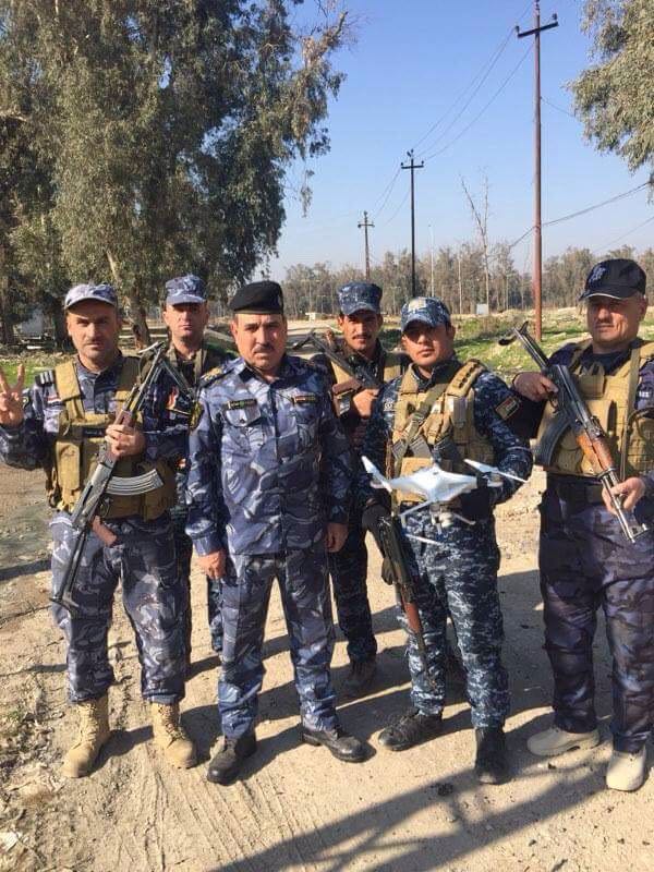 بالصورة: إسقاط طائرة مسيرة لـ"داعش" في أيسر الموصل