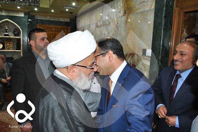 بالصور :سليم الجبوري يلتقي بممثل المرجع السيستاني ويرحب بالرعاية الابوية للمرجعية العليا لكافة العراقيين