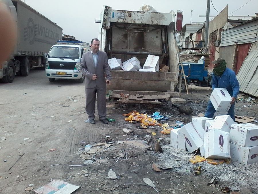 كربلاء:الرقابة الصحية في قطاع المركز تتلف 324 كغم ( جكليت)منتهي الصلاحية