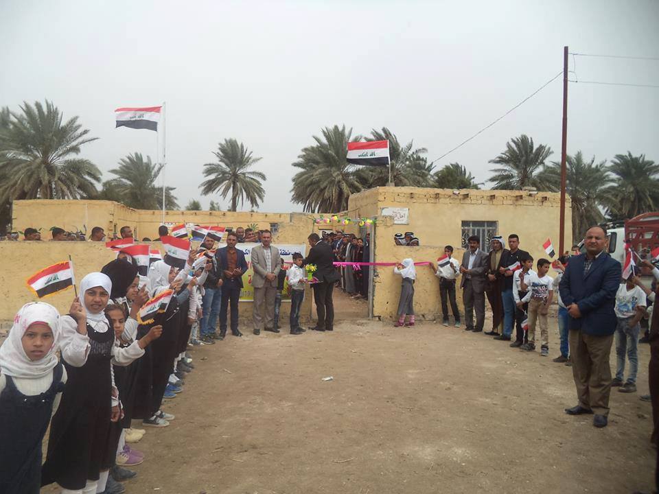 بابل: الأهالي يشيدون مدرسة لأبنائهم الذين كانوا يقطعون (5) كم ليصلوا إلى مدارسهم