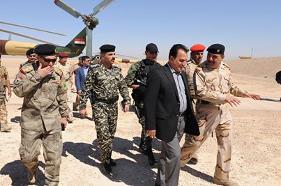 عدنان الاسدي يصل الى الانبار لتفقد قوات الشرطة في المحافظة+صورة