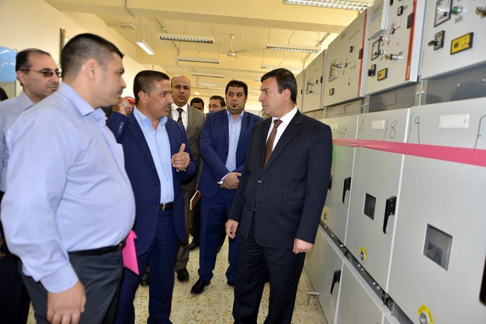 محافظ كربلاء ‬يفتتح محطة توزيع كهرباء ثانوية في منطقة فريحة(مصور)