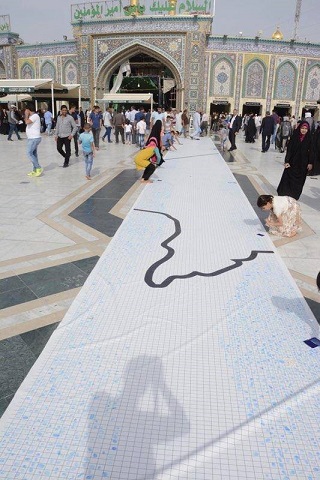 بالصور: مشروع (نبصم لحب العراق) يبدأ من كربلاء ويختم فيها بإعلان رقم قياسي في موسوعة غينيس