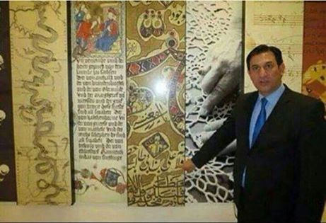 بالصورة :ولاية علي بن ابي طالب حصني كلمة مكتوبة في مدخل الكونغرس الاميركي