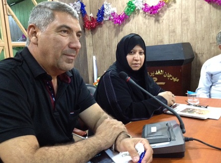 الشاعرة السعودية اعتدال ذكرالله تنتصر للحسن المجتبى في غدير النجف الثقافي(مصور)