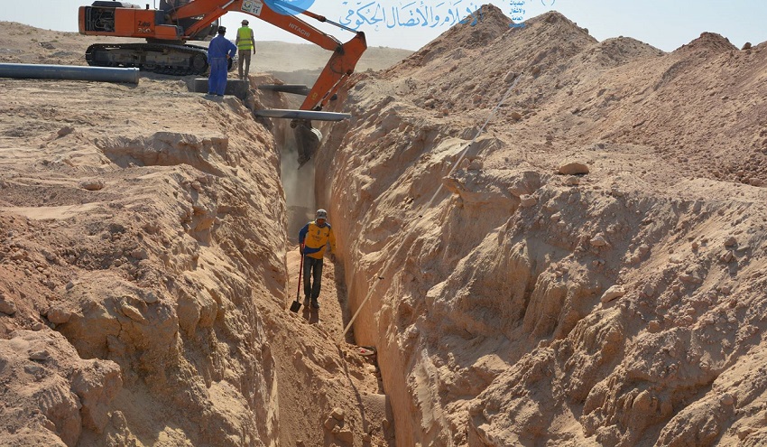مجاري كربلاء :وصلنا الى نسبة اكثر من 73% من مشروع تنفيذ شبكات مجاري الاحياء السكنية المرحلة الرابعة (مصور)