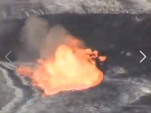 بالفيديو: شاهد ماذا يحدث عندما يرمى حجر في بحيرة لافا البركانية في اثيوبيا