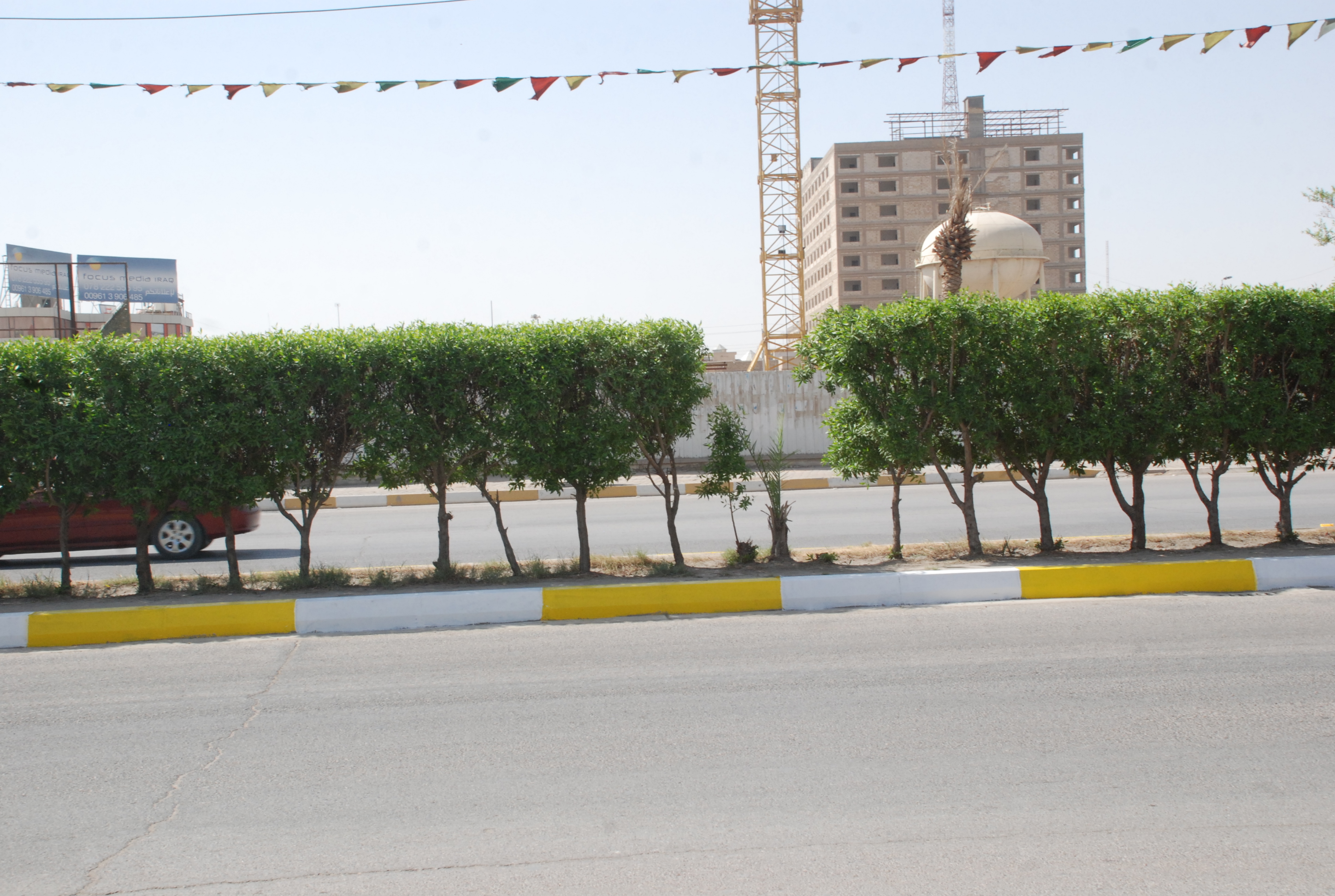 35 مليون دينار لصبغ ارصفة الشوارع في كربلاء