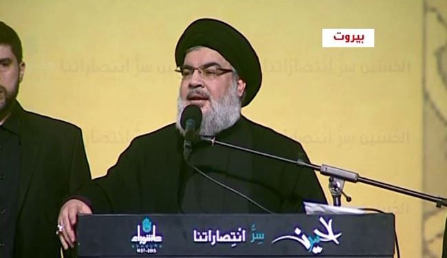 السيد نصر الله يشارك شخصيا في مراسم عزاء الامام الحسين (ع)