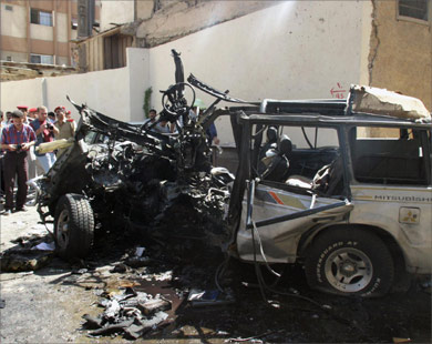 انتحاريان بسيارتين مفخختين يستهدفان العاصمة السورية دمشق صباح اليوم