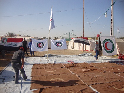 كربلاء:جمعية الهلال الاحمر العراقي تكشف عن خطتها  لزيارة الاربعين