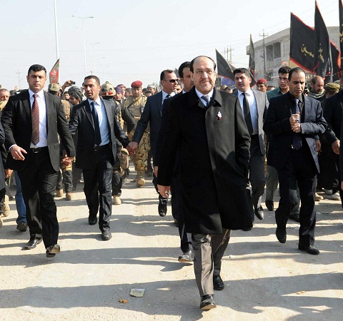 المالكي يصل الى كربلاء المقدسة للاشراف على الزيارة الاربعينية