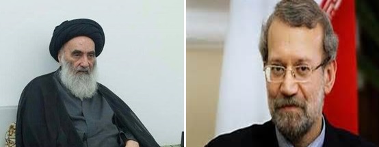 لاريجاني بعد لقائه بالمرجع السيستاني :سوف اعمل على توجيهات المرجع كونه صاحب نظرة ثاقبة