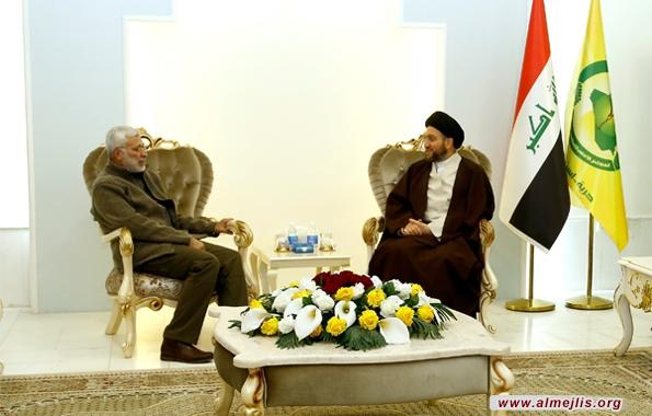 السيد عمار الحكيم يلتقي بابي مهدي المهندس