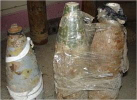 العثور على مخبأ للعبوات الناسفة في منطقة الدعوم التابعة الى محافظة كربلاء