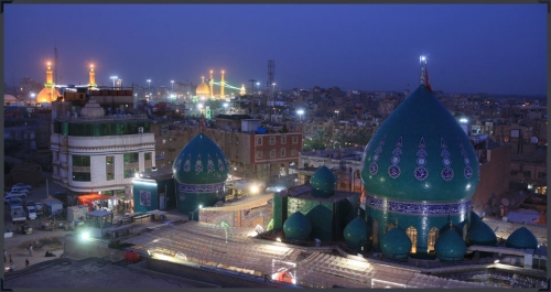 كربلاء:تهديم العقارات المستملكة للعتبة الحسينية المقدسة لانشاء صحن طابقين يربط المخيم بالتل الزينبي