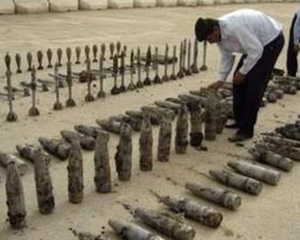 العثور على مخلفات حربية في بحر النجف