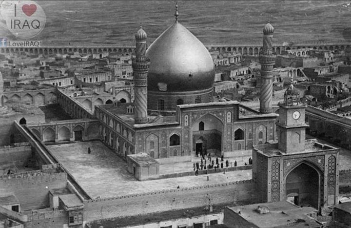 صورة نادرة جدا لمرقد العسكريين عليهما السلام في سامراء عام 1917