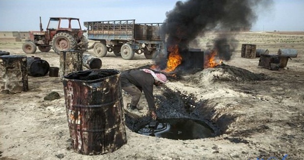 بالاسماء:الكشف عن ابار نفطية تمول داعش في منطقة البو عجيل عبر اقليم كردستان وبعلم التحالف الدولي