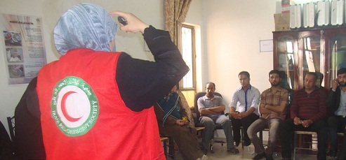 جمعية الهلال الاحمر تقيم ورشة عن العنف الاسري في كربلاء