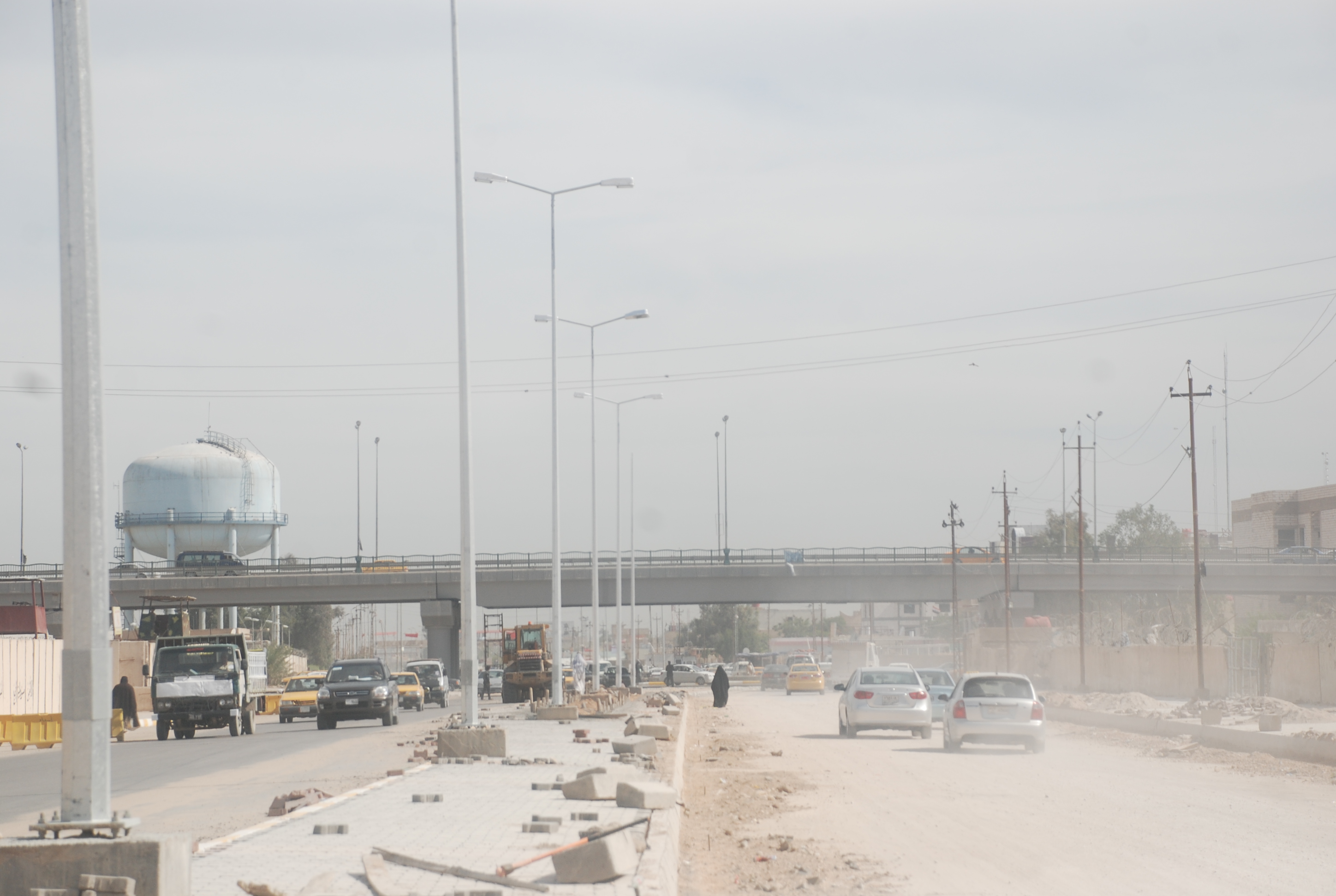 68 % نسبة الانجاز في الشارع الرئيسي لحي النصر المحال من قبل محافظة كربلاء بمبلغ اجمالي قدره (5 مليارات دينار )