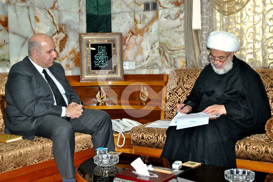 ممثل المرجع السيستاني يتلقى رسالتين من مدير منظمة الهجرة الدولية ومدير البرنامج الانمائي التابعين للامم المتحدة