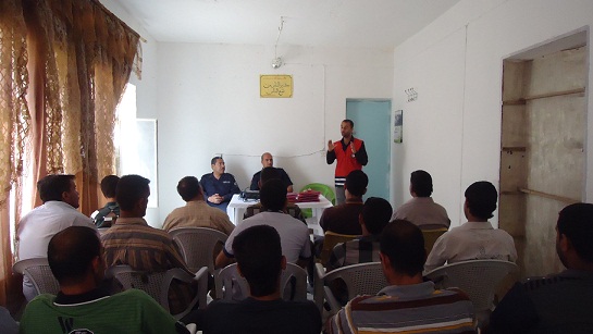 جمعية الهلال الاحمر في كربلاء تقيم ورشة عن مخاطر الهزات الارضية