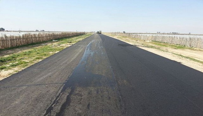 مشروع الممر الثاني لطريق كربلاء الزرارة يصل لمراحل متقدمة من الانجاز