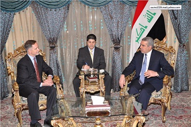 الخزاعي للسفير الاميركي : هنالك انفراج في الوضع العراقي الراهن والحوارات بين الكتل السياسية ايجابية وصريحة