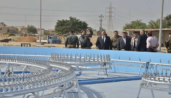 المباشرة بأعمال انشاء اكبر نافورة في كربلاء