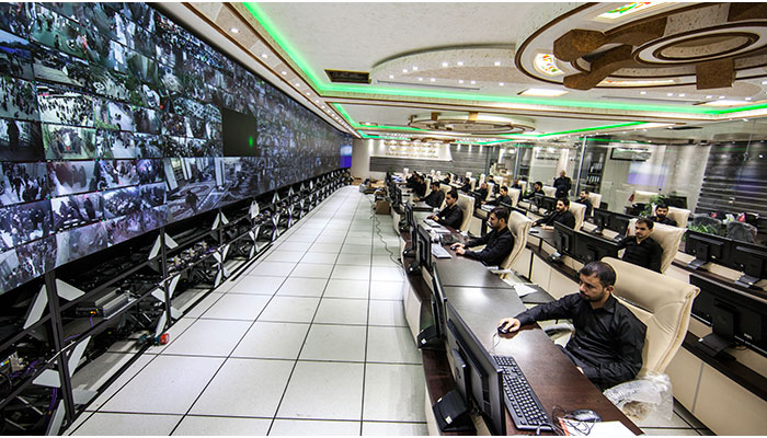 العتبة الحسينية تؤمن كربلاء ومحيطها  بـ(800) كاميرة مراقبة وترصد الحالات المشبوهة تكنلوجيا