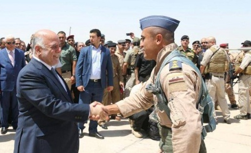 العبادي يصل مطار تلعفر