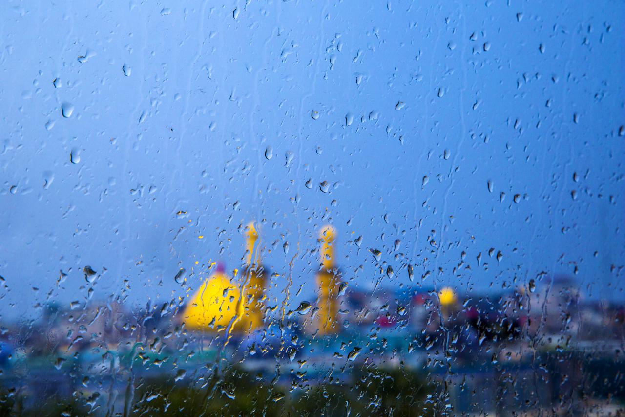 بالصور: امطار في كربلاء