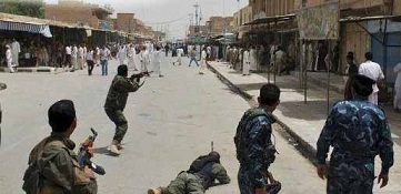 الجيش العراقي ينسحب من الفلوجة اثر مصادمات مع متظاهرين اوقعت قتلى وجرحى